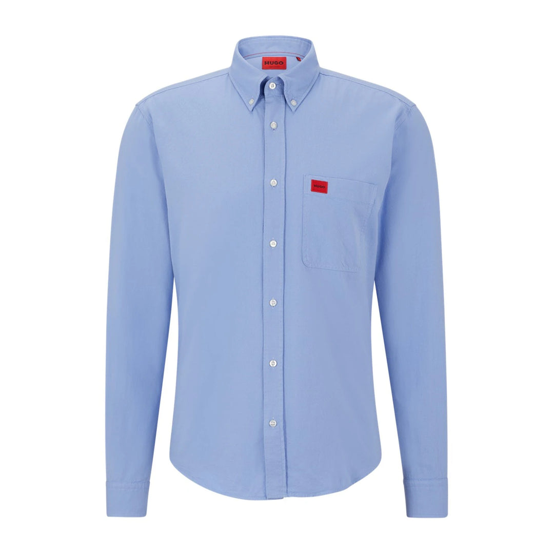 HUGO EVITO SHIRT - 456 LIGHT/PASTEL BLUE