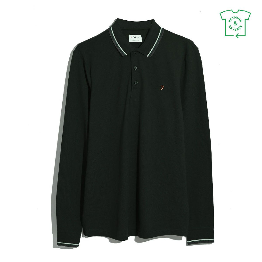 FARAH ELTON LS POLO - EVERGREEN