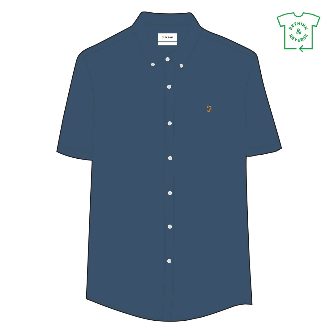FARAH BREWER SS BD - CARIBBEAN BLUE