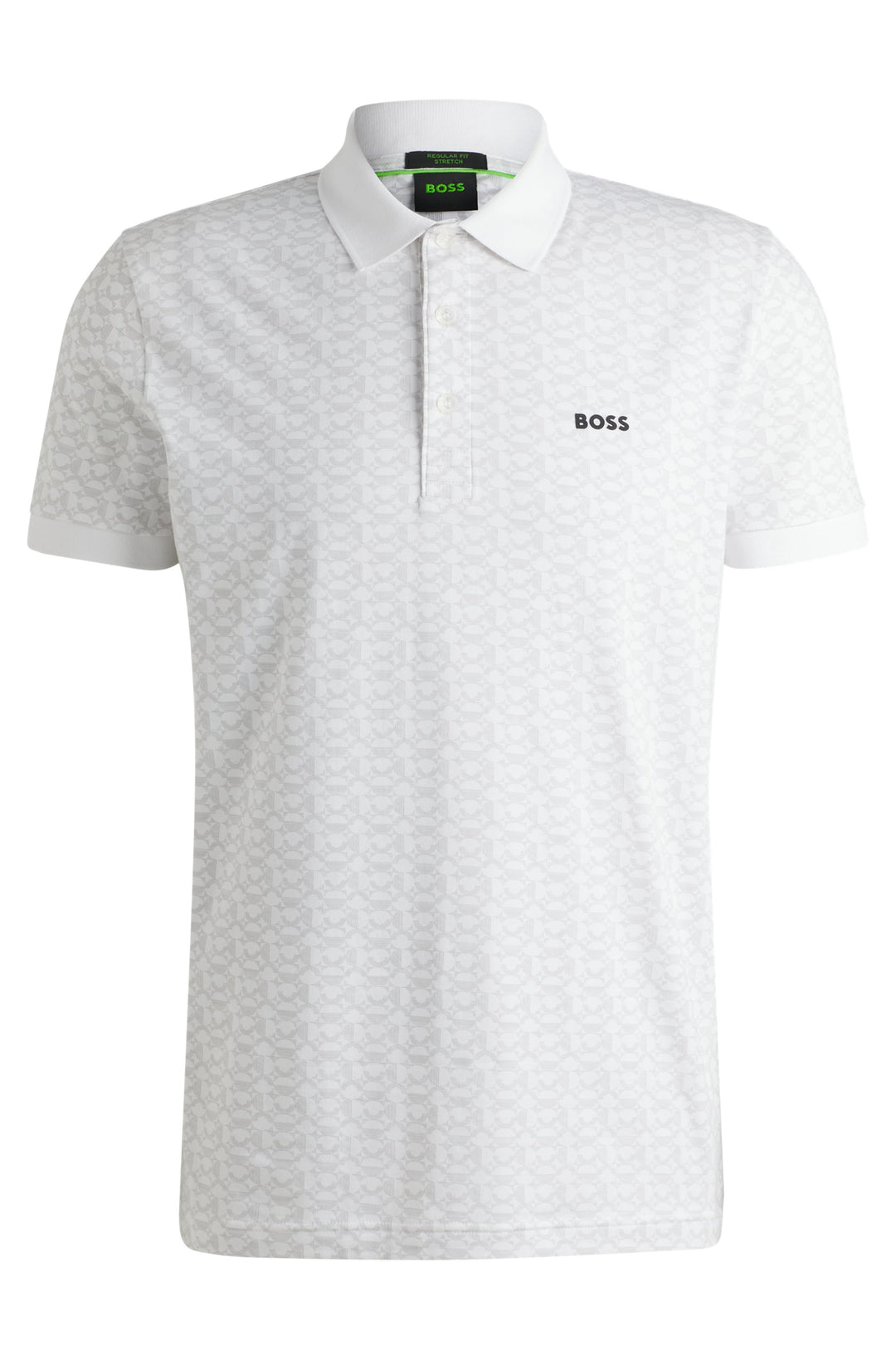 BOSS PADDY STRIPED C POLO -100 WHITE