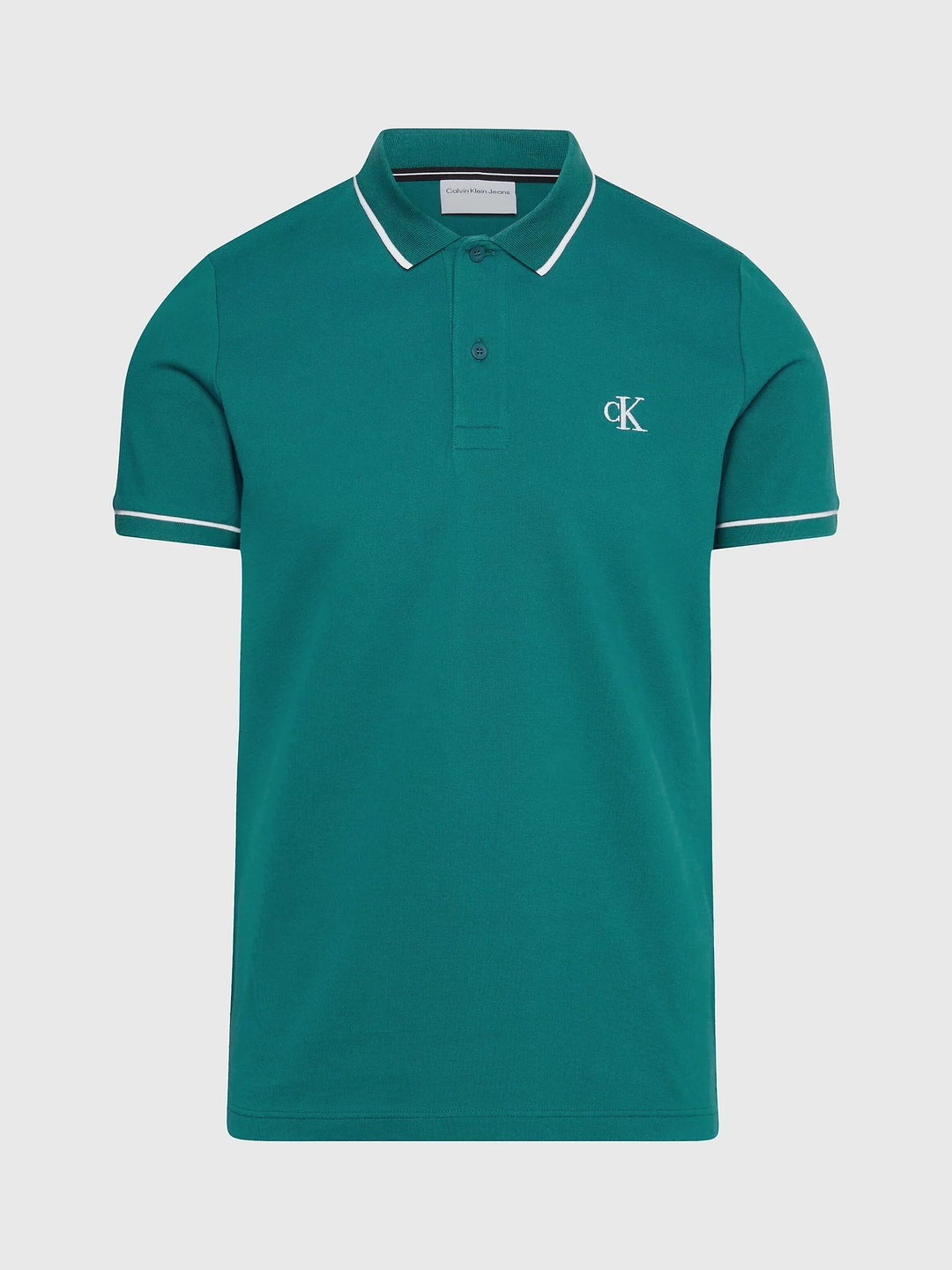 CKJ TIPPING SLIM POLO - ATLANTIC DEEP
