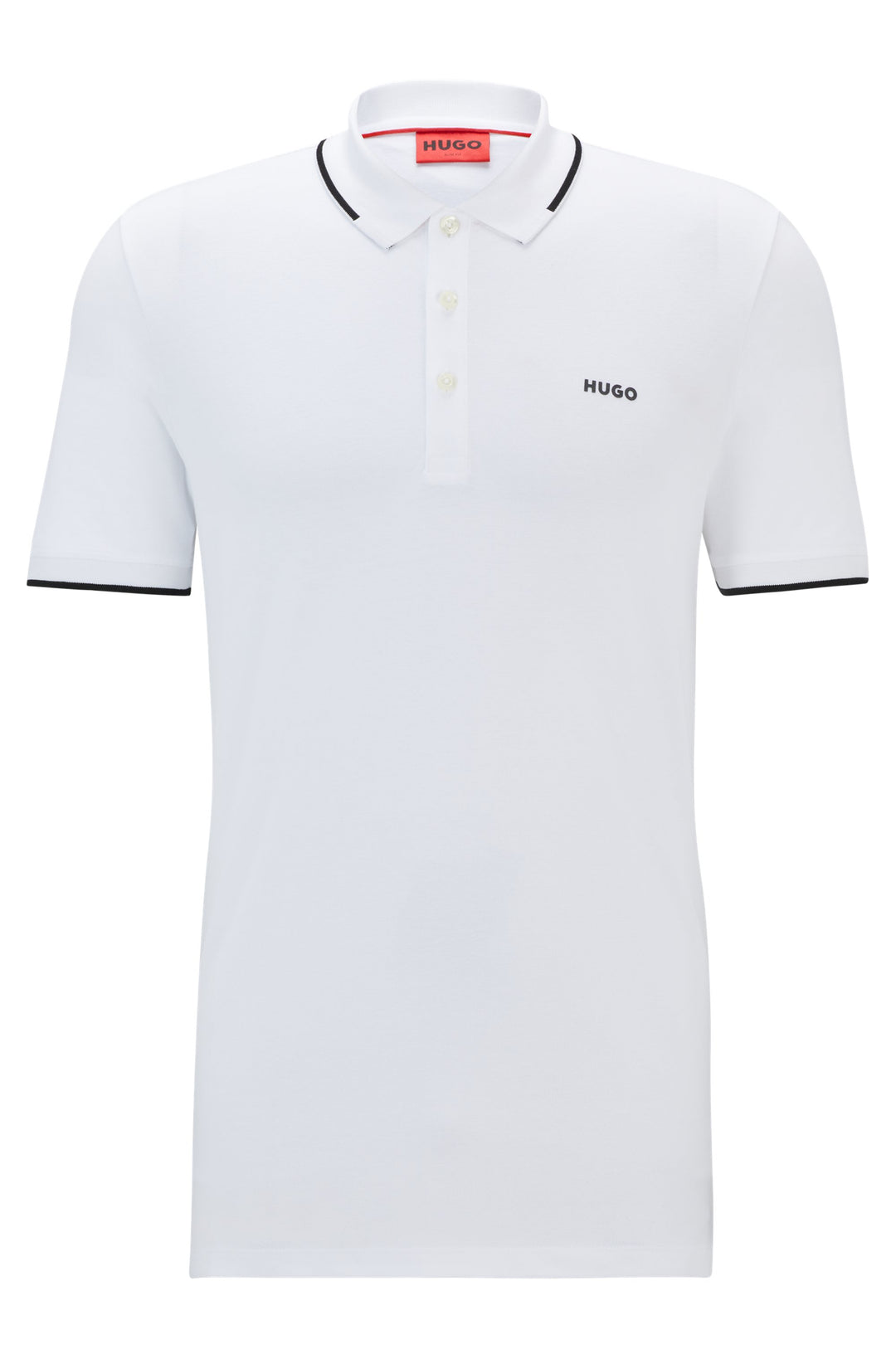 HUGO DINOSO222 POLO - 100 WHITE