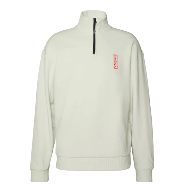 HUGO DUTZAGATA SWEAT - LIGHT/PASTEL GREEN