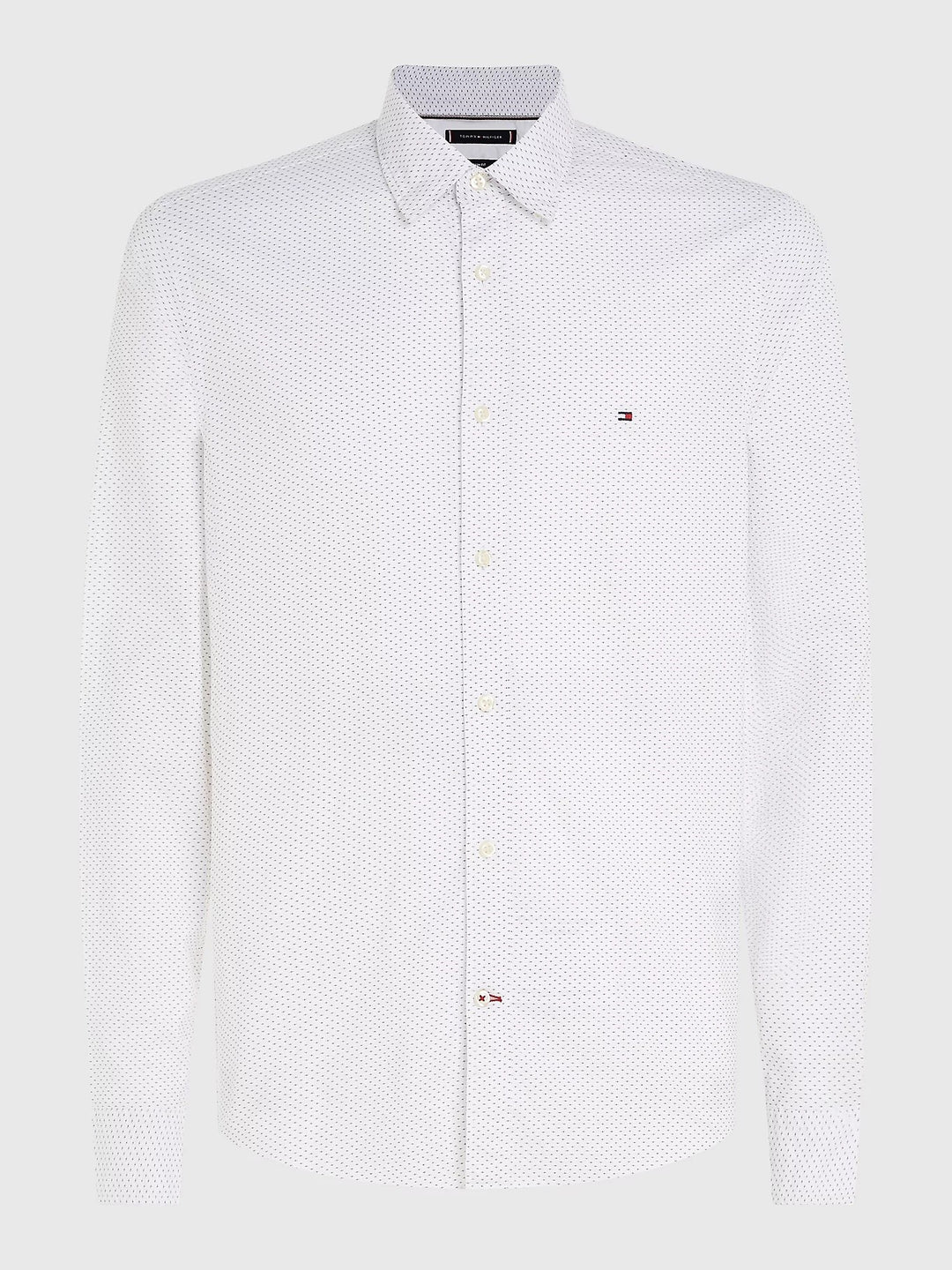 TH BT NAT SOFT MINI PRINT SHIRT - WH/NAV