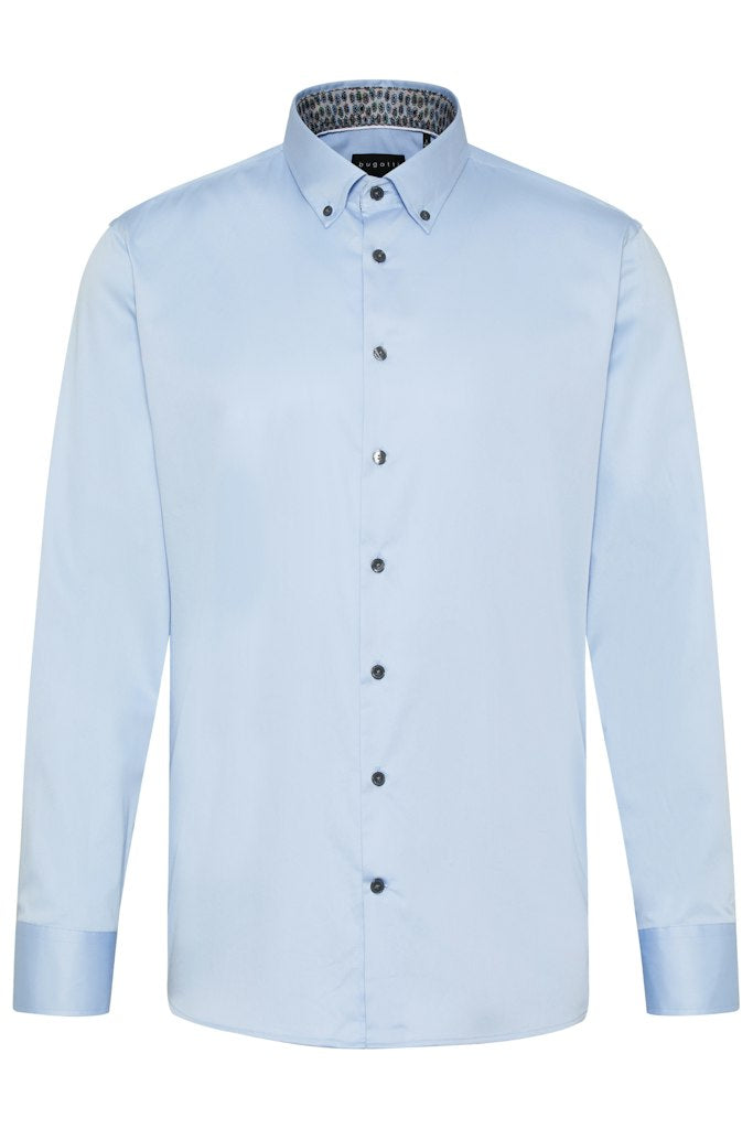BUGATTI PLAIN SHIRT - BLUE