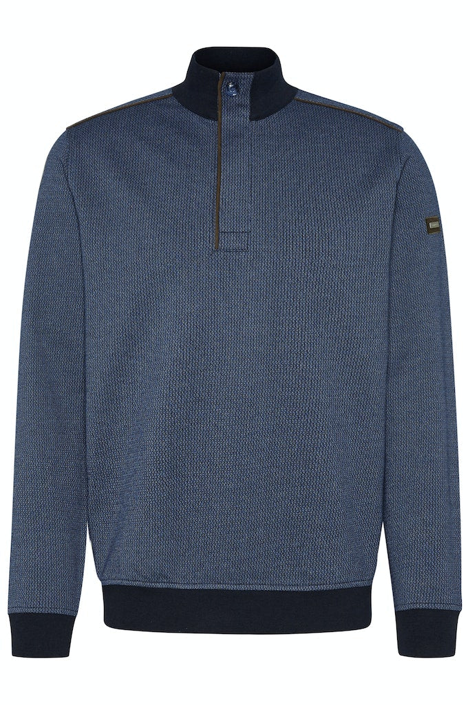 BUGATTI 1/4 ZIP SWEAT - BLUE