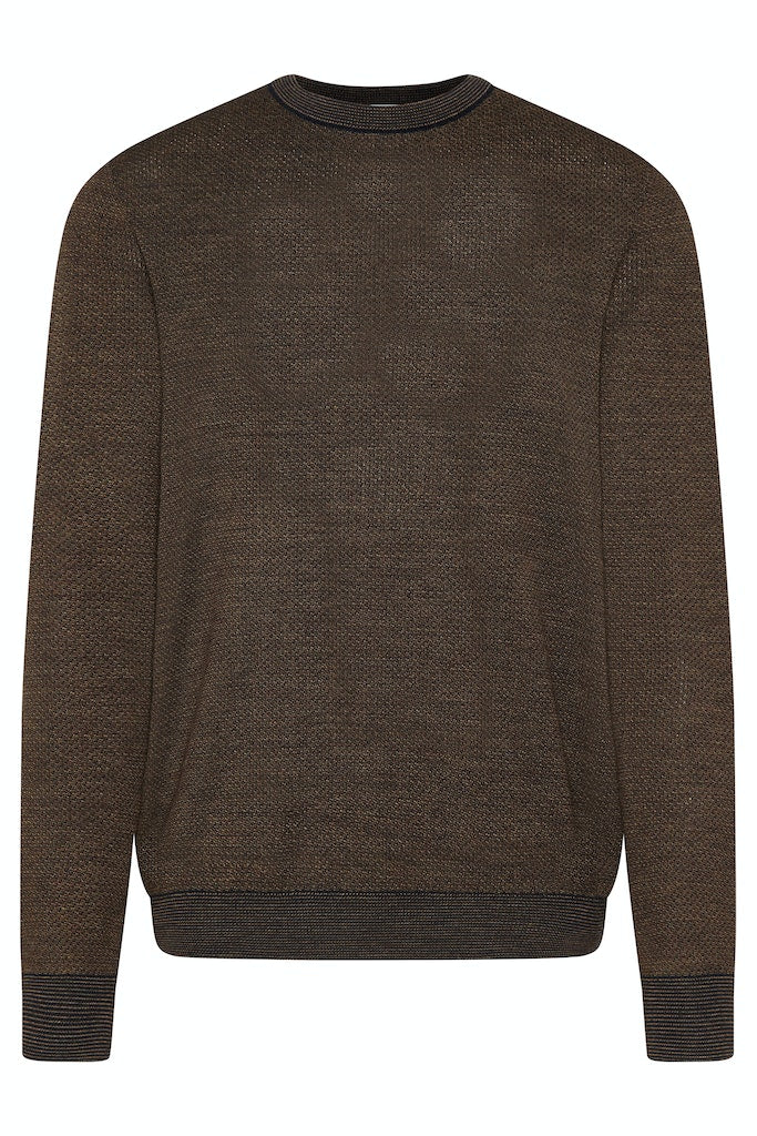 BUGATTI CREW NECK - BROWN