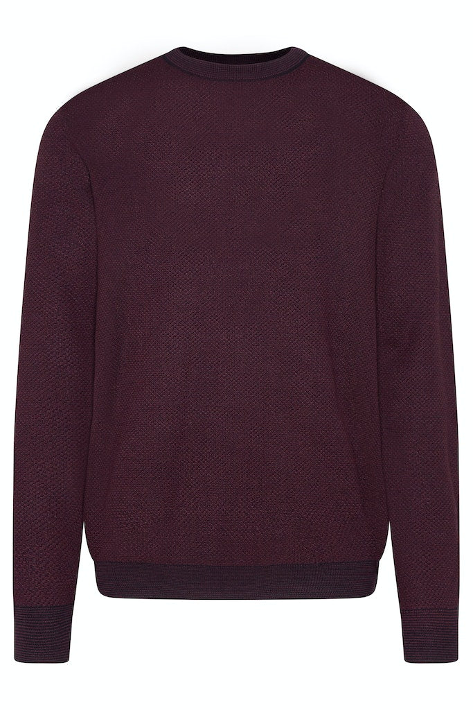 BUGATTI CREW NECK - BURGUNDY