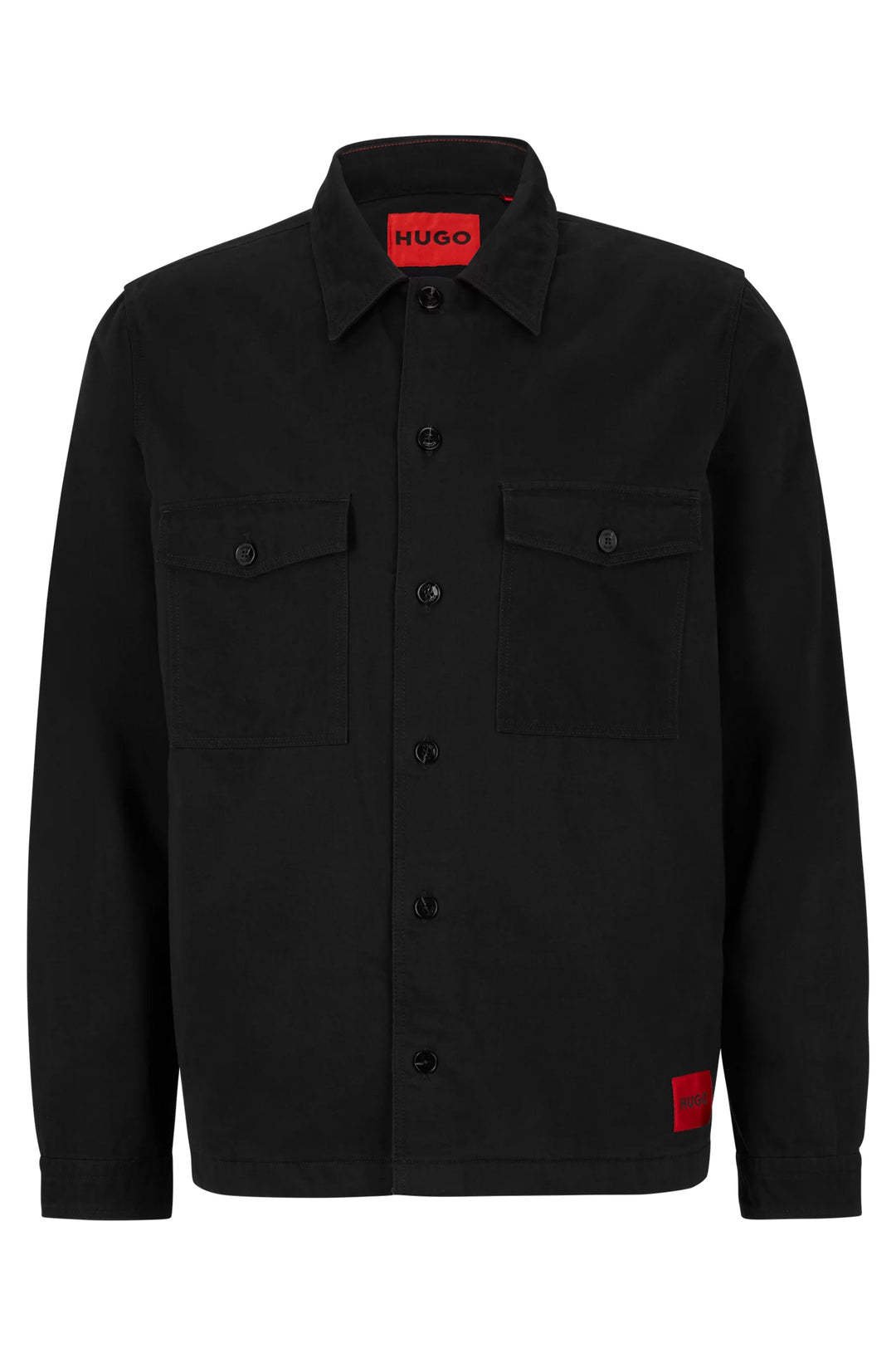 HUGO ENALU OVERSHIRT - BLACK