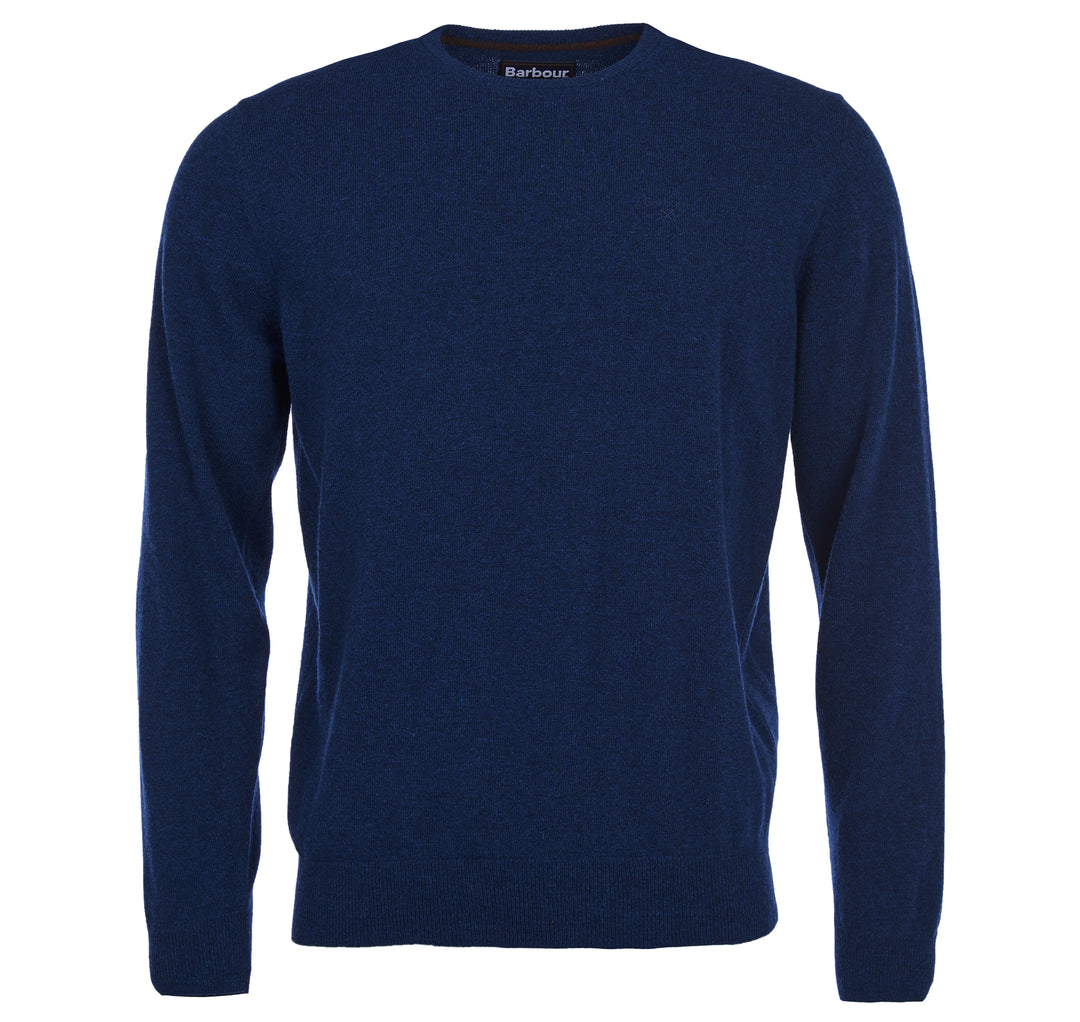 BARBOUR ESS LAMBSWOOL CN SWEAT - DEEP BLUE