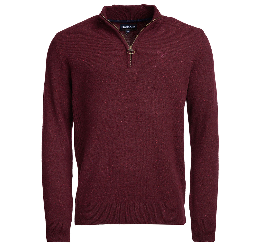 BARBOUR TISBURY 1/2 ZIP - RUBY
