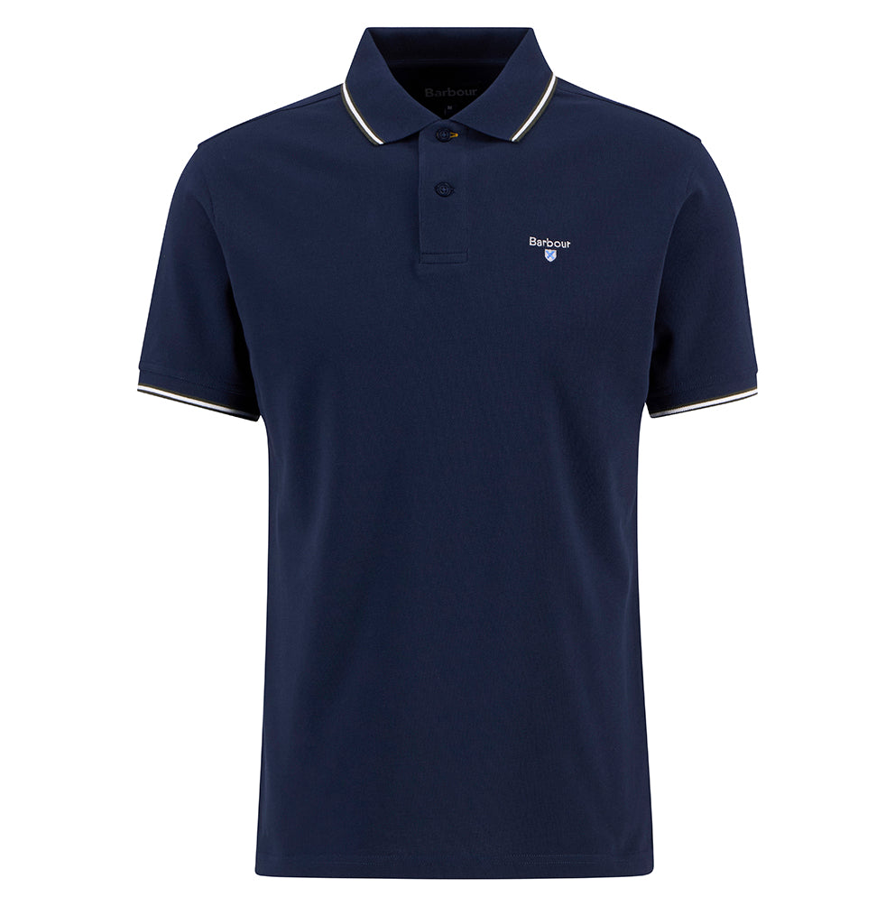 BARBOUR FIELDING TAILORED POLO - NAVY