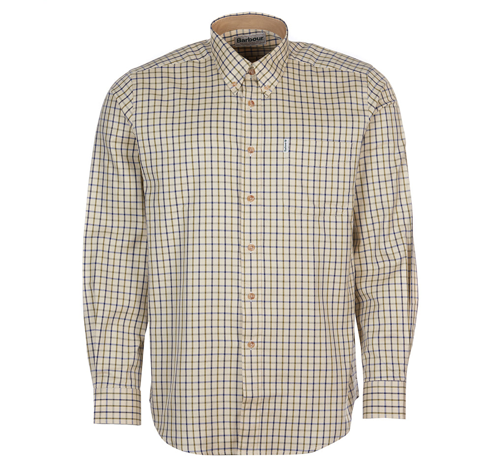 BARBOUR TATTERSALL REGULAR SHIRT - NAVY/