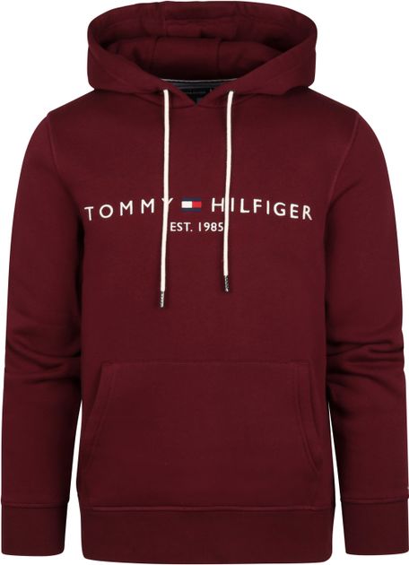 TH BT LOGO HOOD - DEEP ROUGE