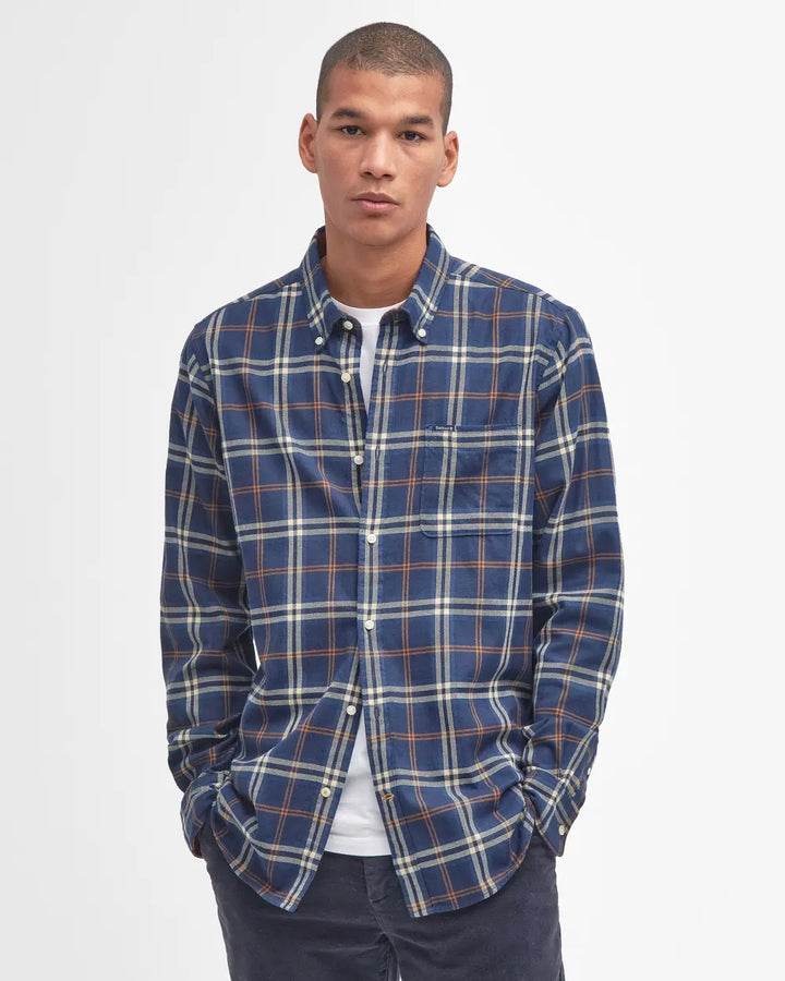 BARBOUR CROSSFELL CHECKED SHIRT - BLUE