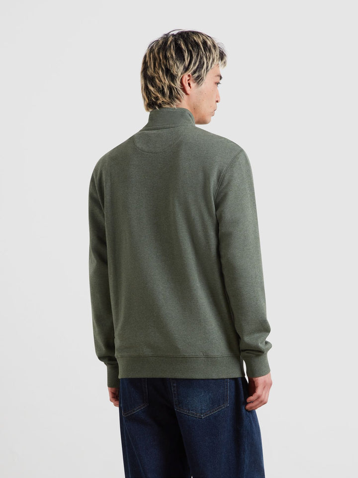 FARAH ARNOLD 1/4 ZIP - ROSEMARY MARL