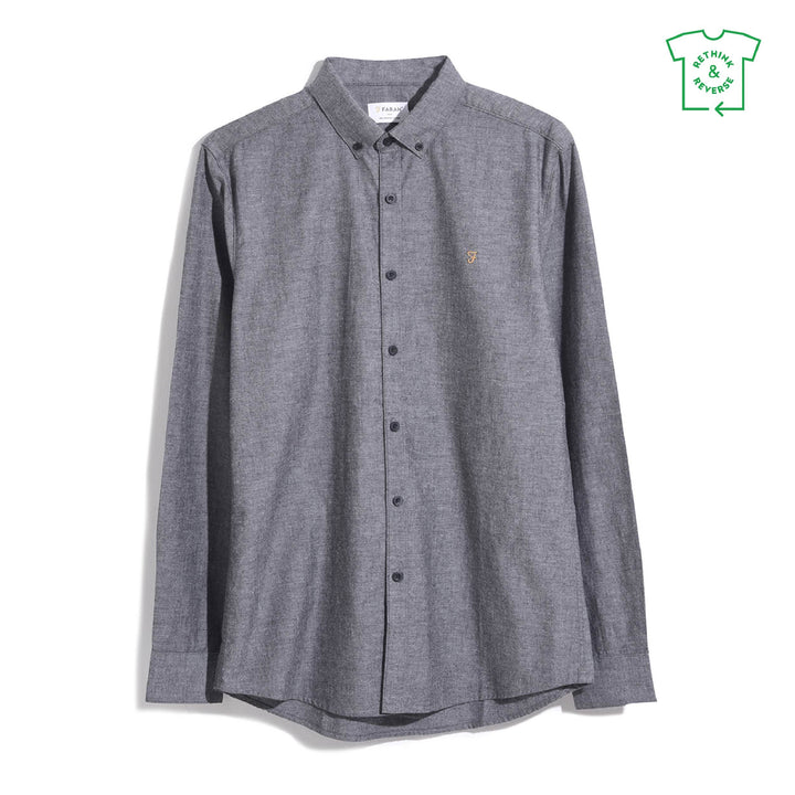 FARAH STEEN LS - GRAVEL MARL