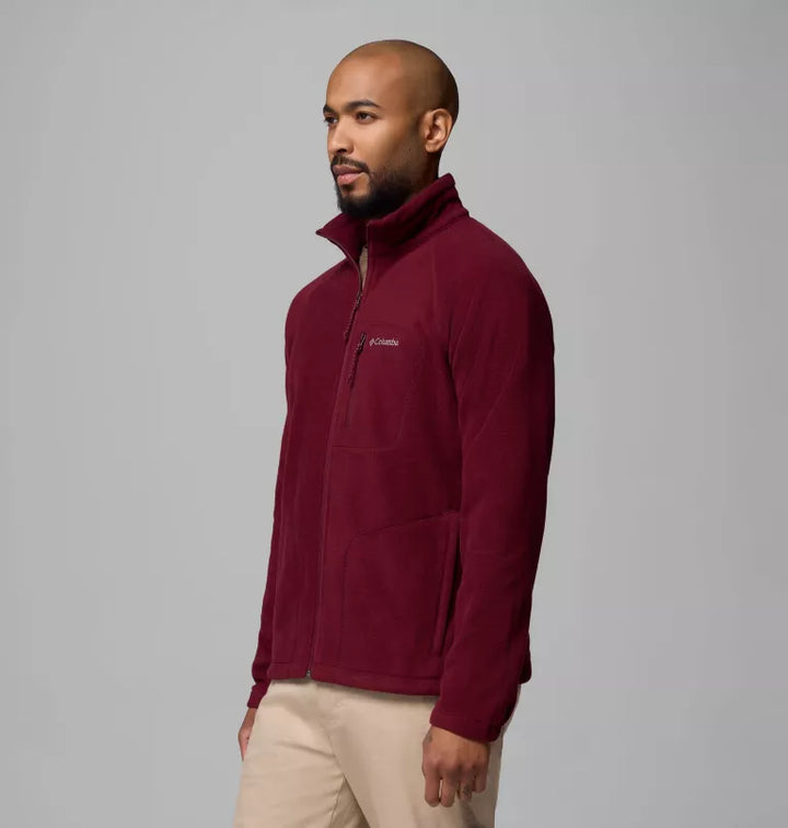 COLUMBIA FAST TREK II FULL ZIP FLEECE - RICH WINE