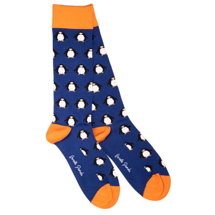 SWOLE PANDA SP376-S NAVY PENGUIN SOCKS