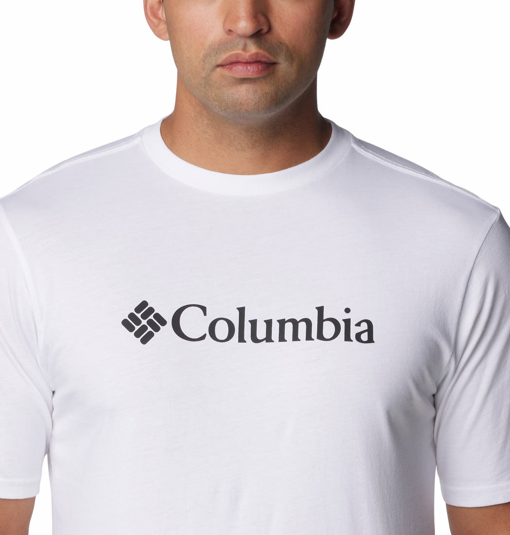 COLUMBIA BASIC LOGO TEE - WHITE