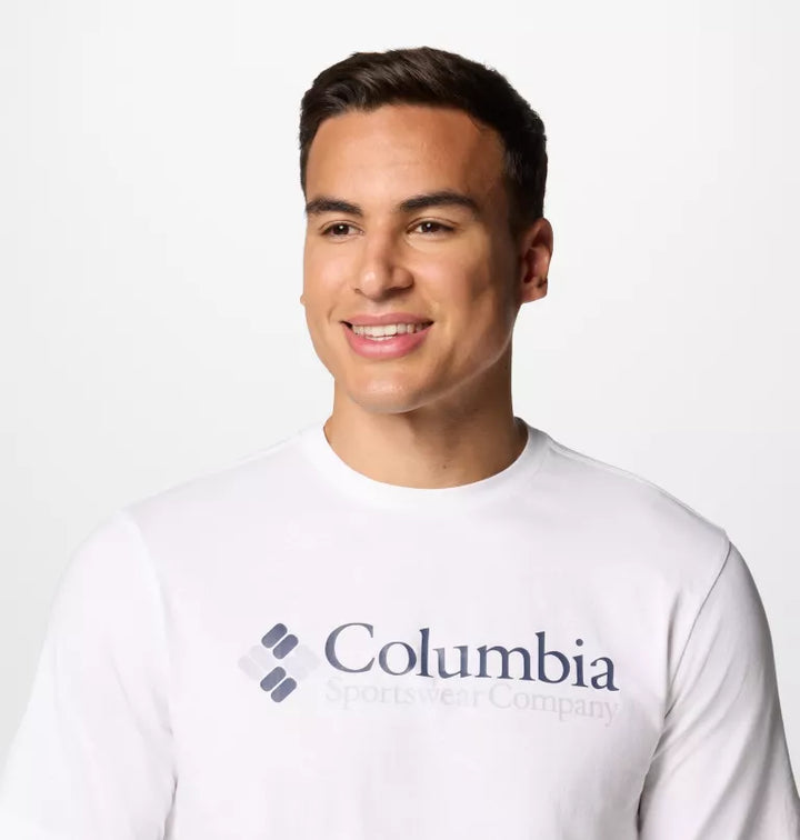COLUMBIA CSC BASIC LOGO TEE - WHITE