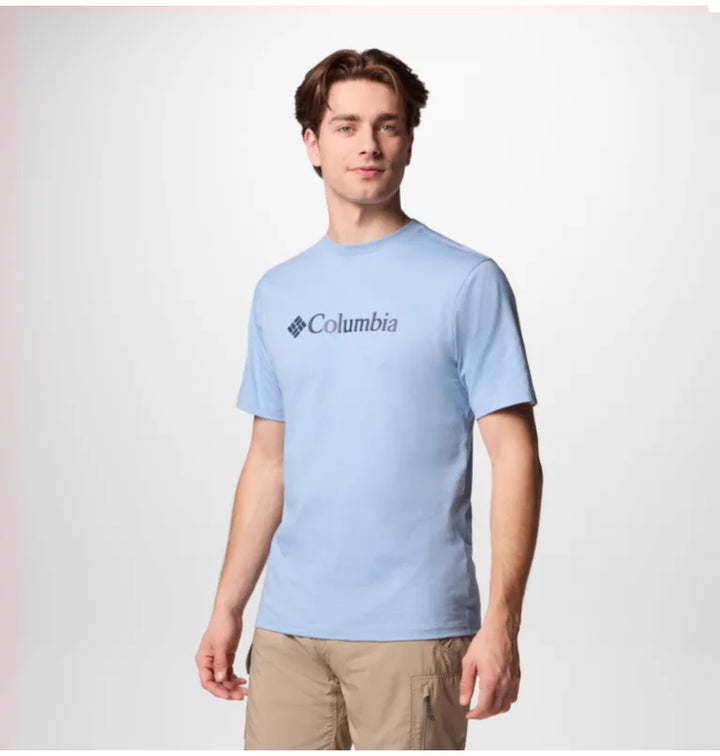 COLUMBIA CSC BASIC LOGO TEE - RIPPLE BLUE