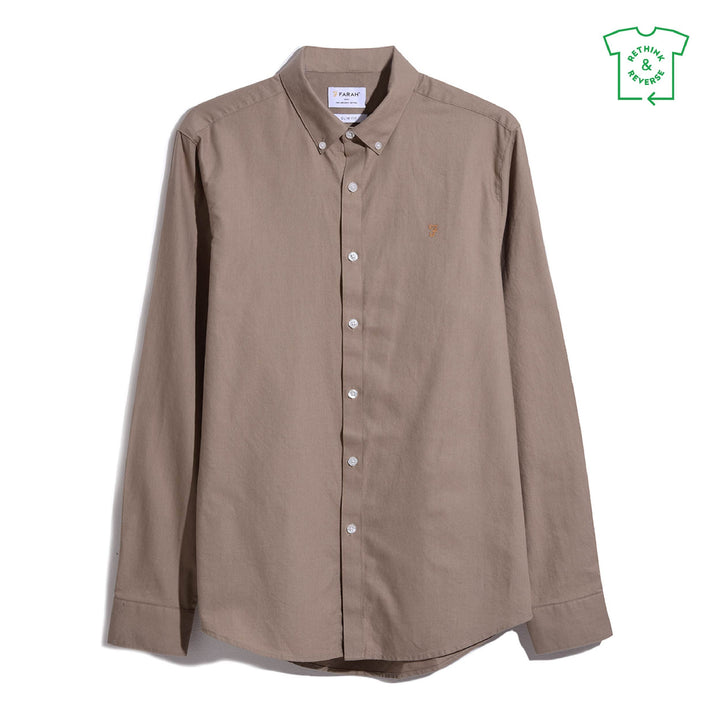 FARAH BREWER LS - BEIGE