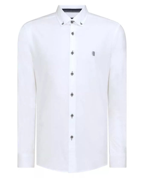 REMUS UOMO 13600 TAPERED SHIRT - 01 WHITE