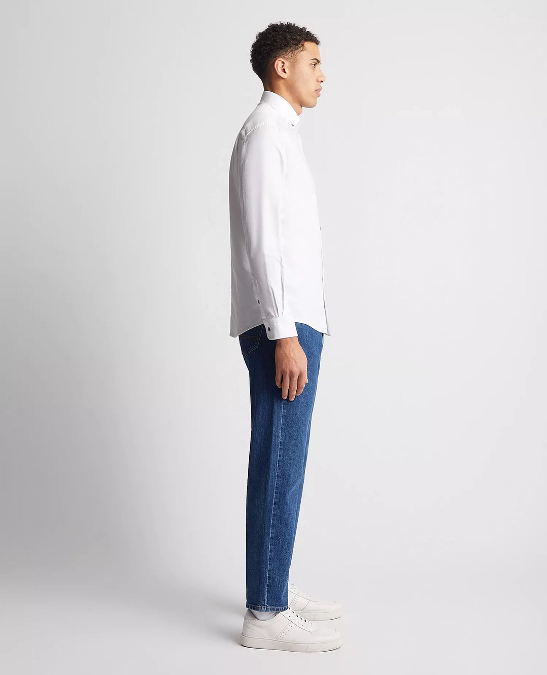 REMUS UOMO 13600 TAPERED SHIRT - 01 WHITE