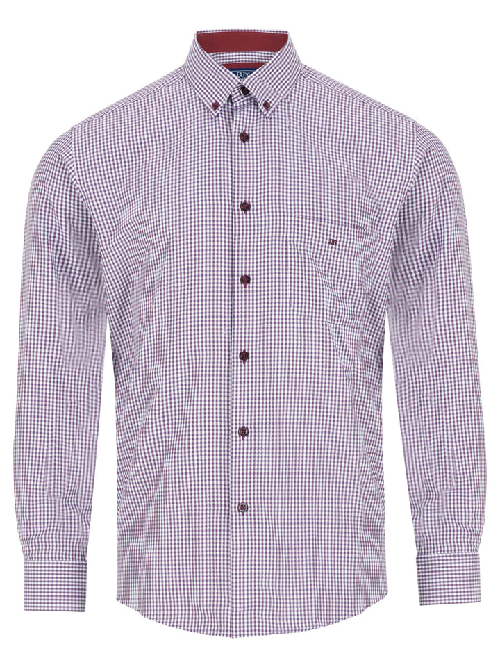 DRIFTER REG IVANO LS SHIRT - MAROON