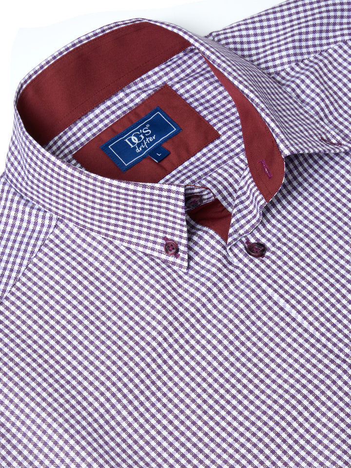 DRIFTER REG IVANO LS SHIRT - MAROON