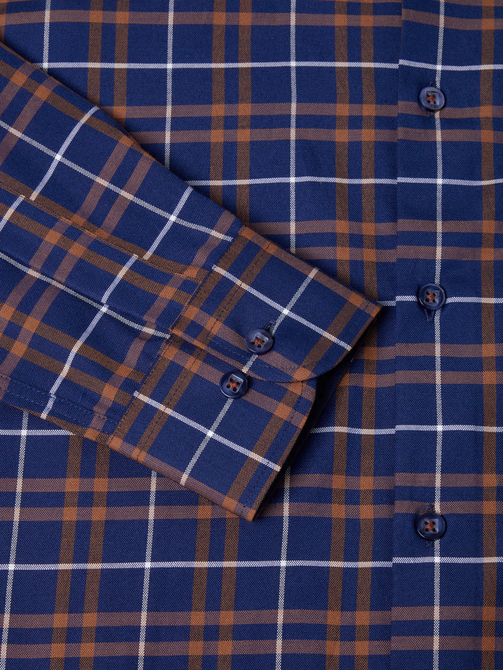 DRIFTER CHECK SHIRT - DARK BLUE