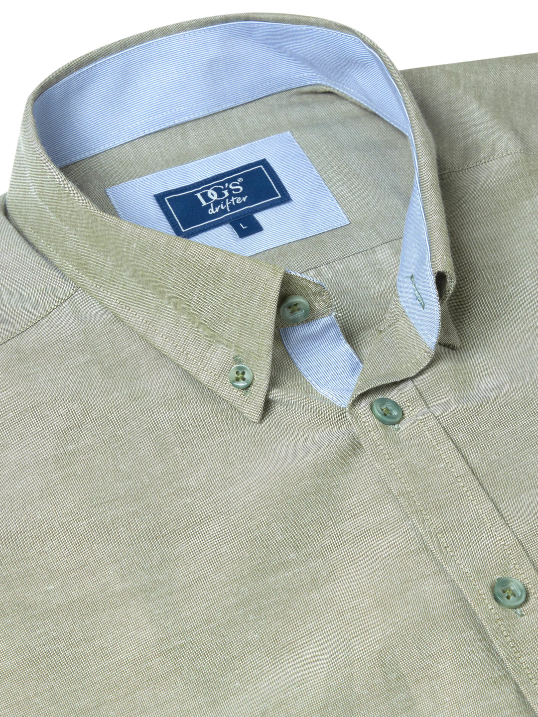 DRIFTER 14825 REG IVANO SHIRT - 33 GREEN