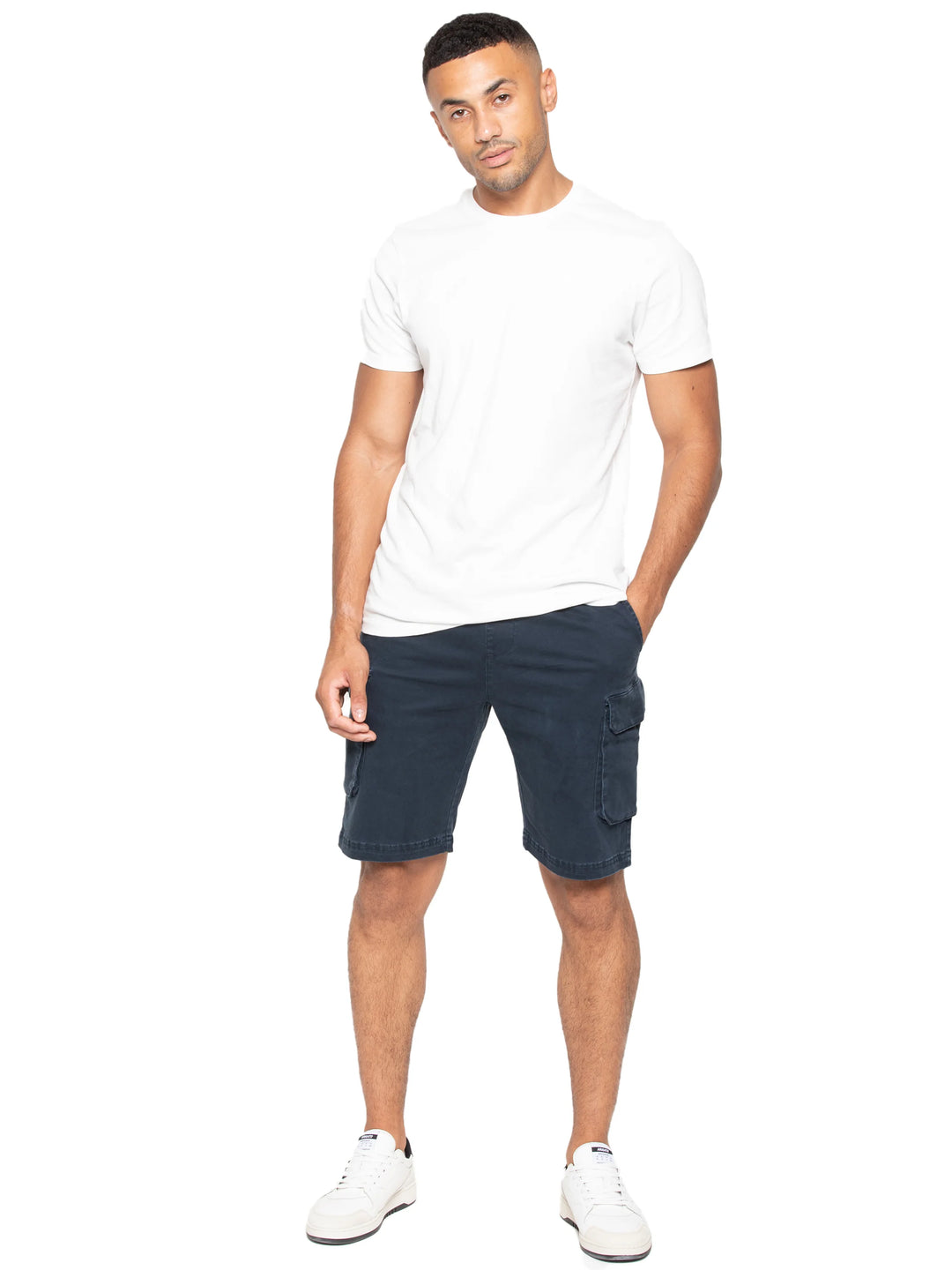 ENZO EZS613 CARGO SHORT - NAVY