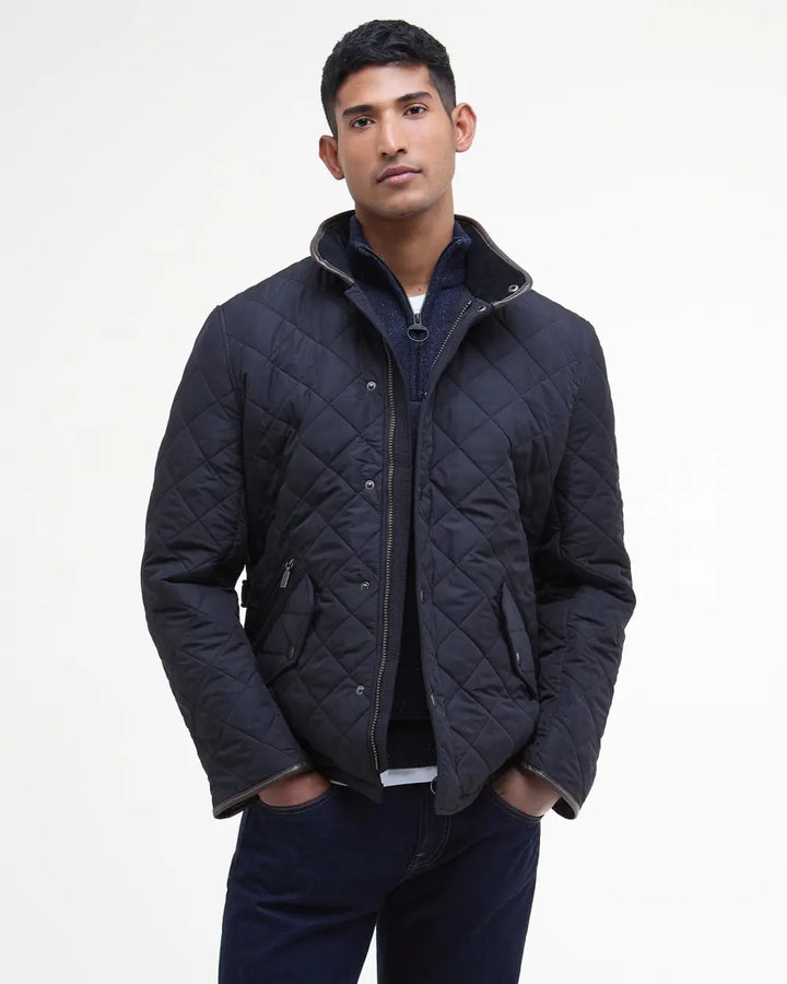 BARBOUR POWELL QUILT - NAVY