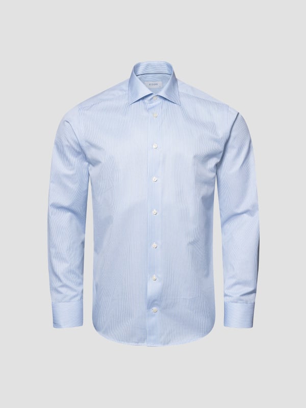 ETON SLIM FINE STRIPE SIGNATURE TWILL SHIRT