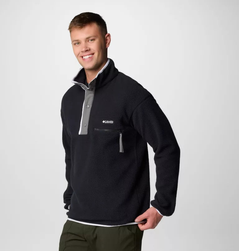 COLUMBIA HELVETIA II HALF SNAP FLEECE BLACK