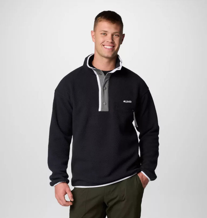 COLUMBIA HELVETIA II HALF SNAP FLEECE BLACK