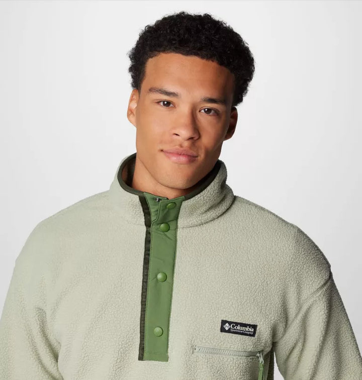 COLUMBIA HELVETIA II HALF SNAP FLEECE SAFARI