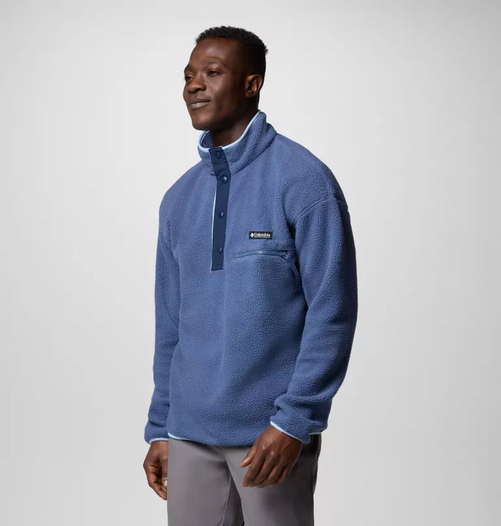 COLUMBIA HELVETIA 1/2 SNAP FLEECE - DARK