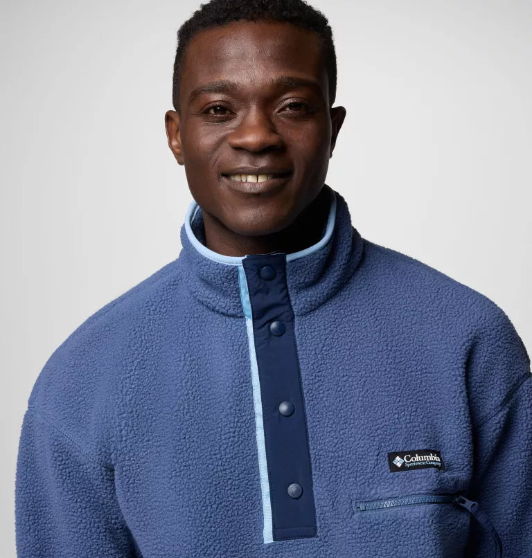 COLUMBIA HELVETIA 1/2 SNAP FLEECE - DARK