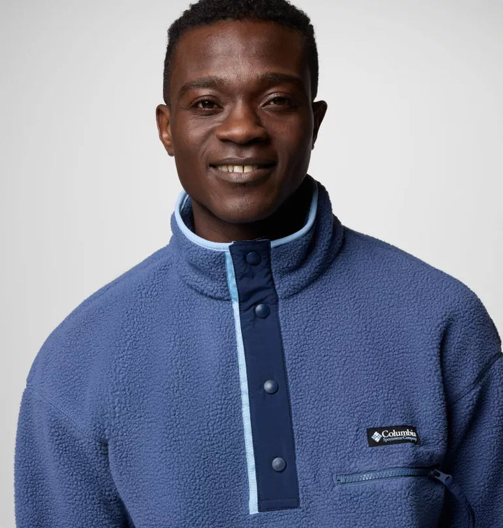 COLUMBIA HELVETIA 1/2 SNAP FLEECE - DARK