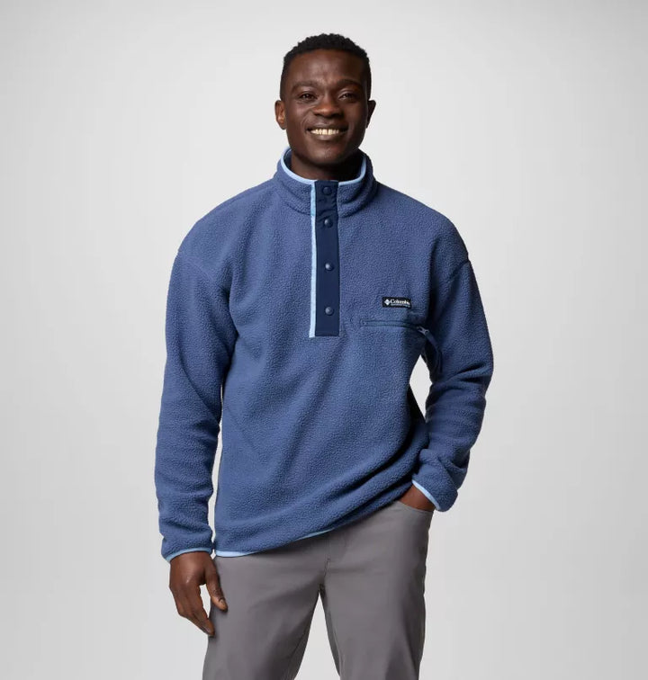 COLUMBIA HELVETIA 1/2 SNAP FLEECE - DARK