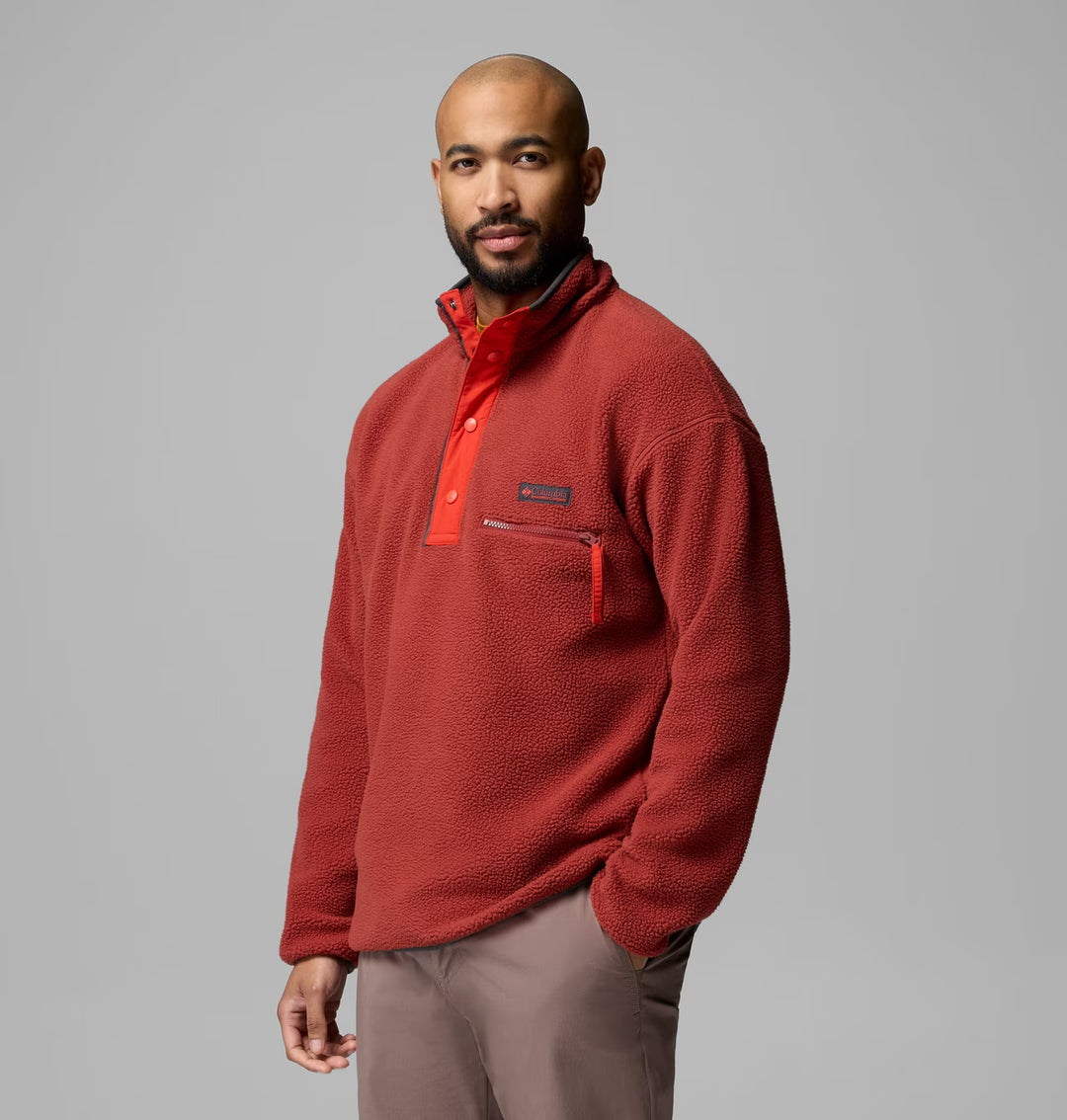 COLUMBIA HELVETIA II HALF SNAP - RED OXIDE