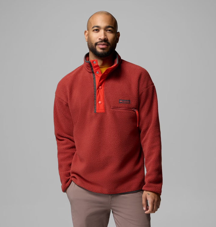 COLUMBIA HELVETIA II HALF SNAP - RED OXIDE