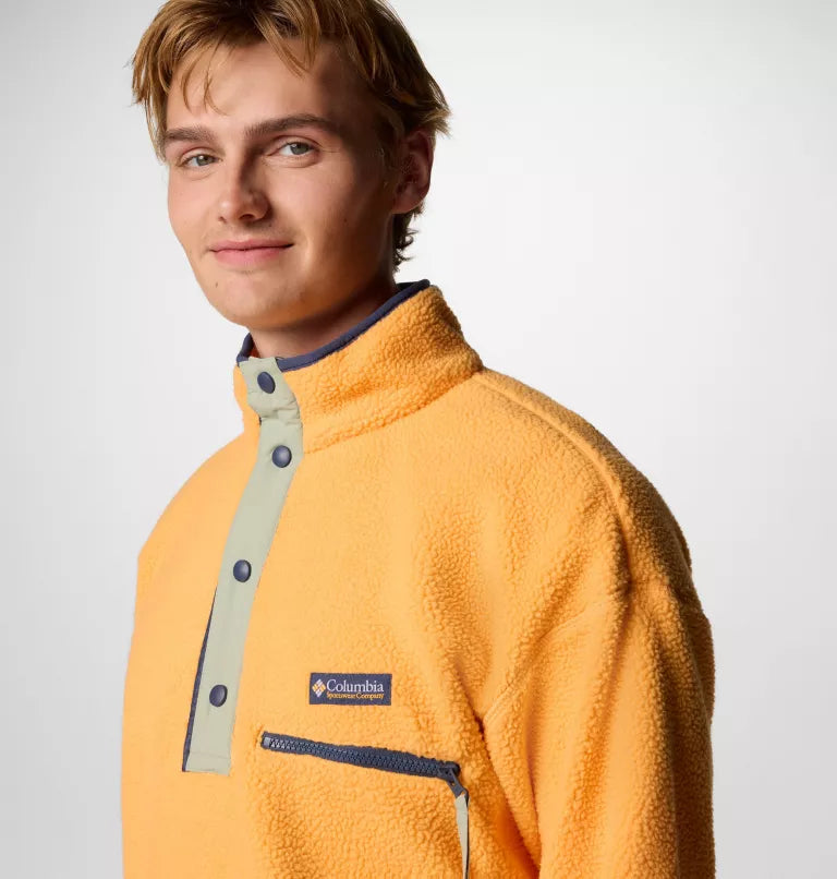 COLUMBIA HELVETIA 1/2 SNAP FLEECE - ORANGE