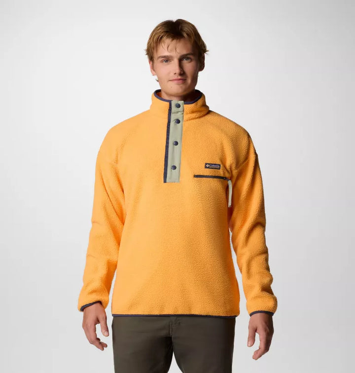 COLUMBIA HELVETIA 1/2 SNAP FLEECE - ORANGE