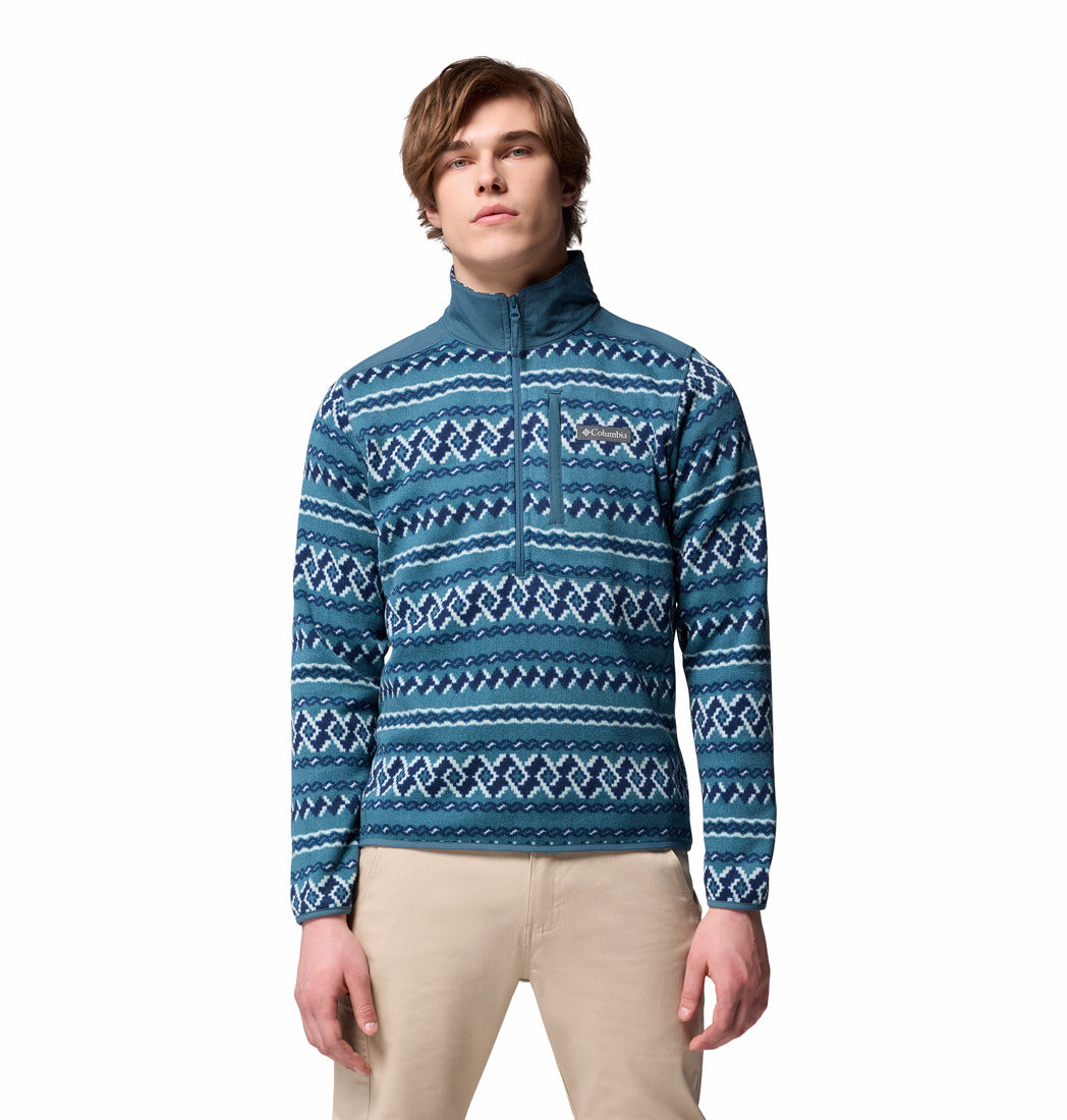 COLUMBIA SWEATER WEATHER PRINTED HALF ZIP
