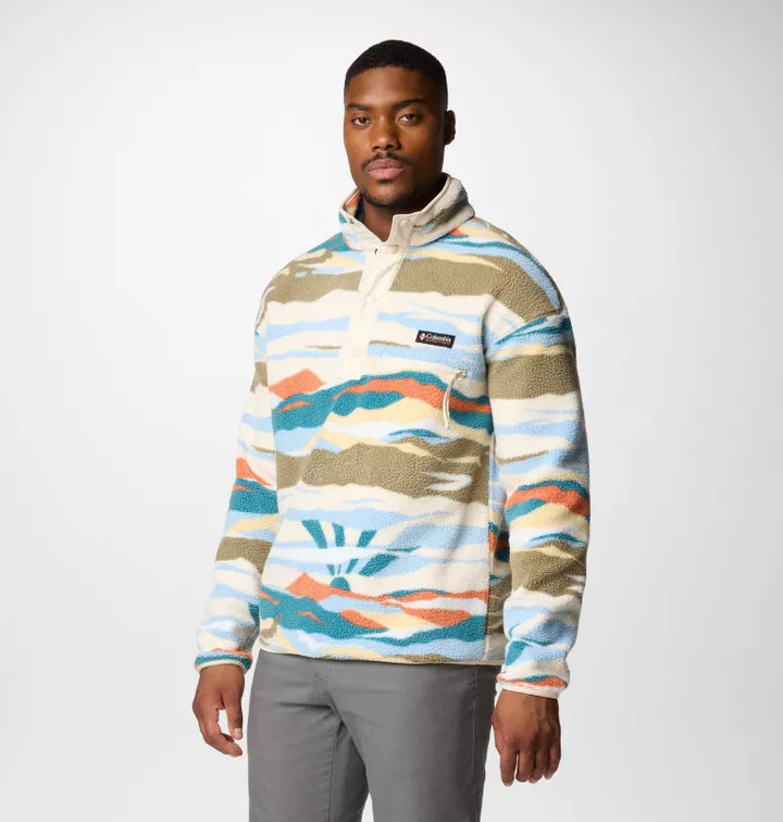 COLUMBIA HELVETIA PRINTED 1/2 SNAP - CHALK