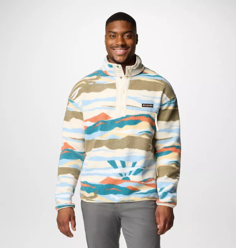 COLUMBIA HELVETIA PRINTED 1/2 SNAP - CHALK